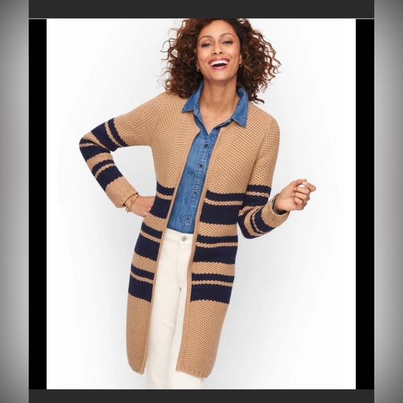 Talbots Sweaters - Talbots Chunky Knit Open Cardigan
